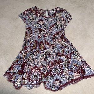 Silence and noise flow dress
